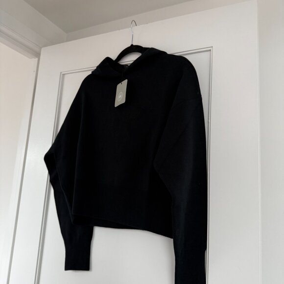 NWT Canada Goose Holton Hoody Sweatshirt In Black Sz Medium Wool Blend - Picture 4 of 8